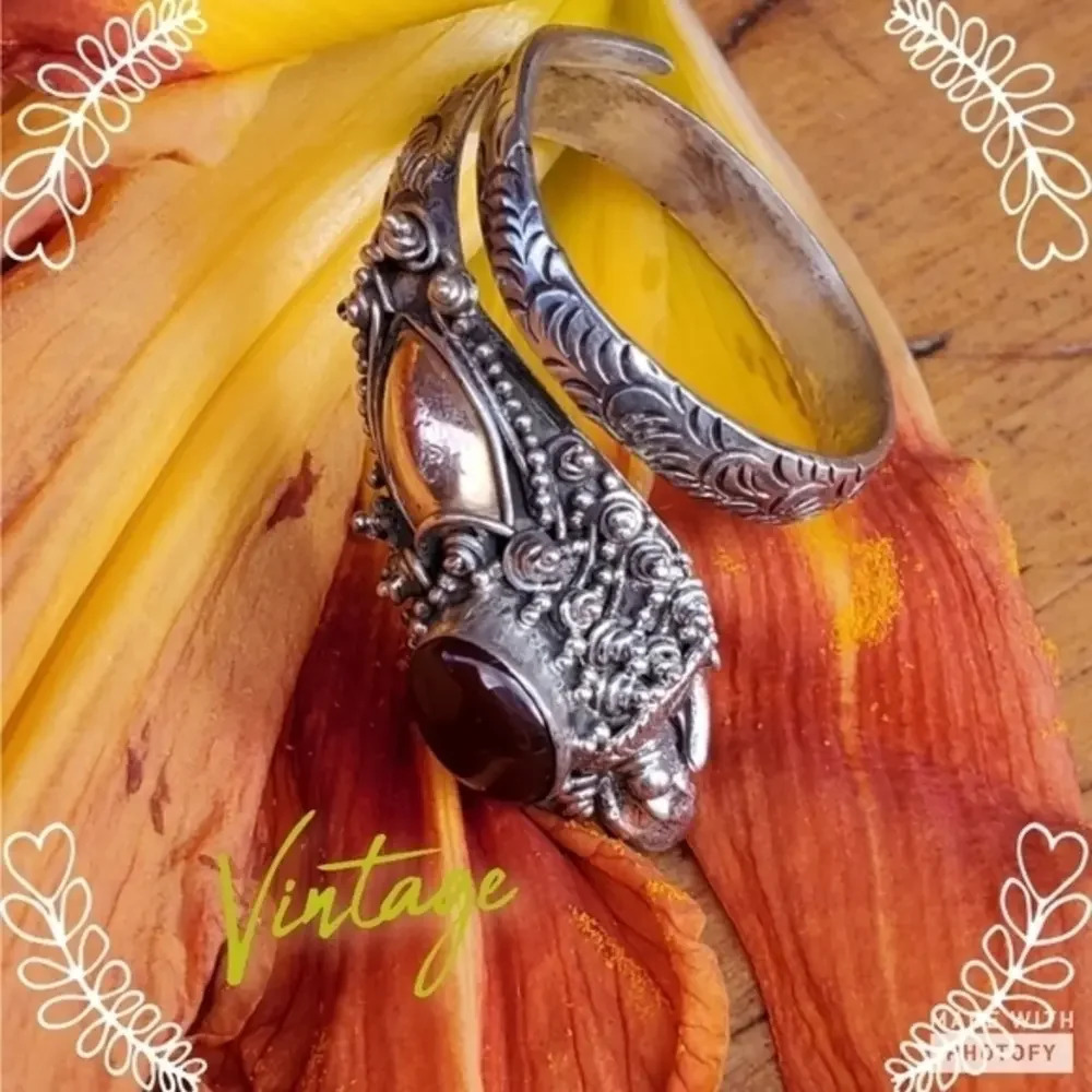 Vintage‎ sterling snake ring adjustable